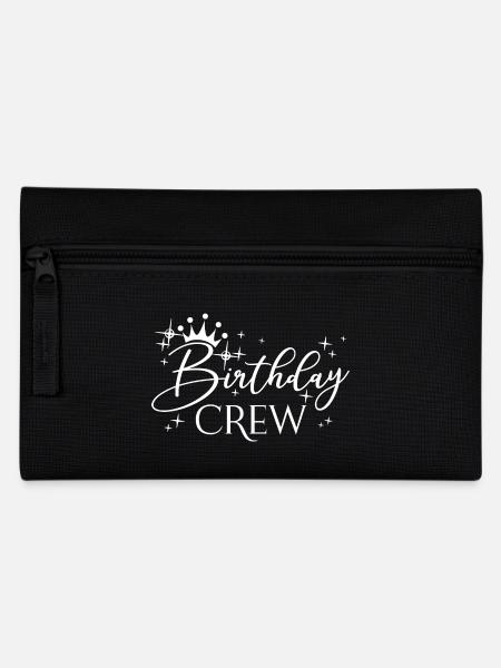 Birthday Crew Matching Gruppe Geburtstagsfeier Outfit - Federtasche - Schwarz