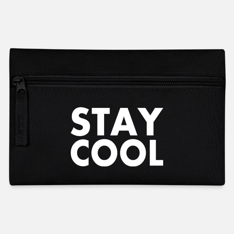 Stay cool - Federtasche - Schwarz