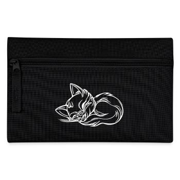 Mignon chaton endormi mignon - Trousse - noir - Devant