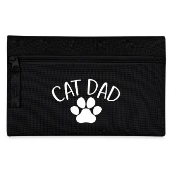 Cat Dad - Mignon Paw Cat Lover Dad Cat Owner - Trousse - noir - Devant
