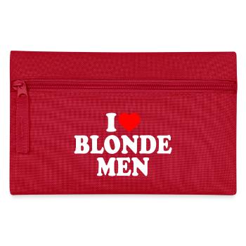 I love blonde men - Trousse - rouge - Devant