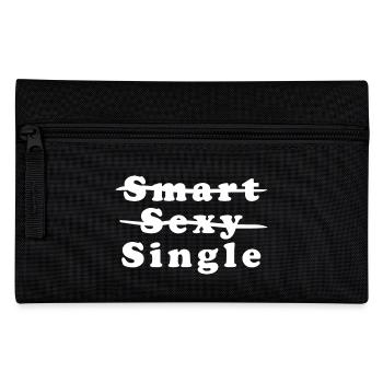 Smart, Sexy, Single - Pencil Case - black - Front