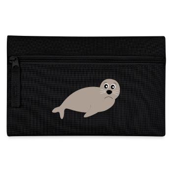 Seals, seals, seals, seals animals - Pencil Case - black - Front