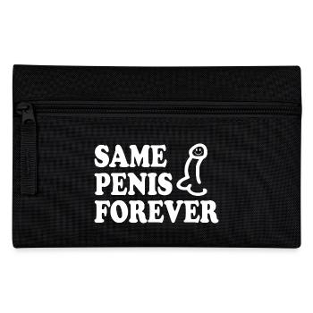 Same penis forever - Federtasche - Schwarz - Vorne