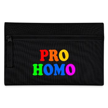 Pro homo - Pencil Case - black - Front