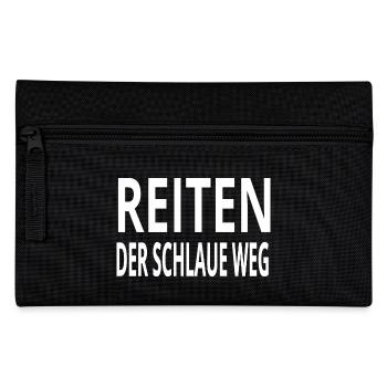 Reiten - Federtasche - Schwarz - Vorne