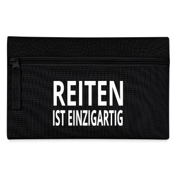 Reiten - Federtasche - Schwarz - Vorne
