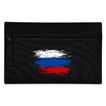 Russia flag used - Pencil Case - black - Front