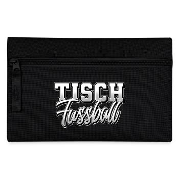Tisch Fussball Tischfußball - Federtasche - Schwarz - Vorne