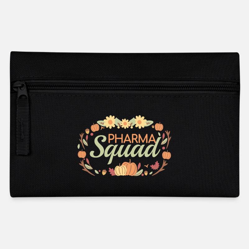 Apotheke | Pharma Squad pastellfarben - Federtasche - Schwarz