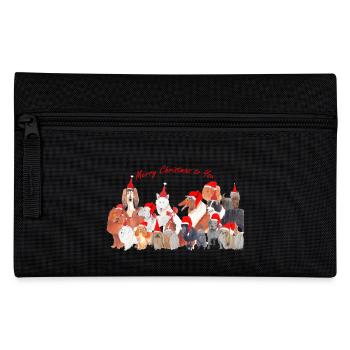 Weihnachtshunde Weihnachtshunde1 - Federtasche - Schwarz - Vorne