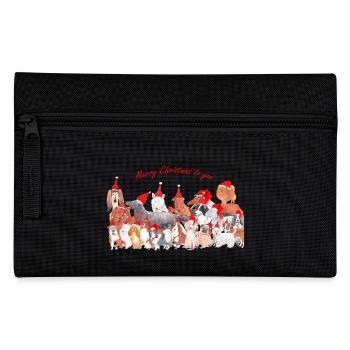 Weihnachtshunde - Christmasdogs 2 - Federtasche - Schwarz - Vorne