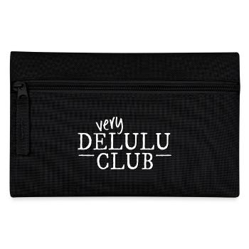 Very Delulu Club! Trendy Delusional Wahnhaft Fun - Federtasche - Schwarz - Vorne