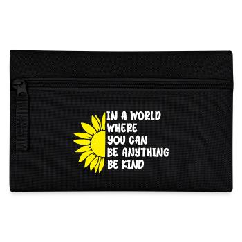 in a world where you can be anything be kind - Trousse - noir - Devant