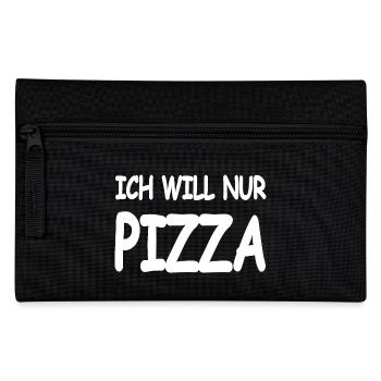 Pizza - Federtasche - Schwarz - Vorne