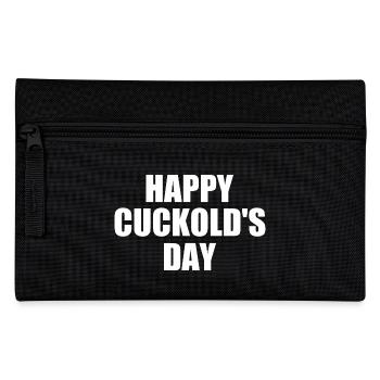 happy cuckold's day - cuckold - Pencil Case - black - Front