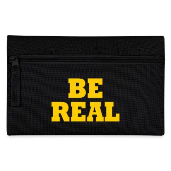 Be real - Federtasche - Schwarz - Vorne