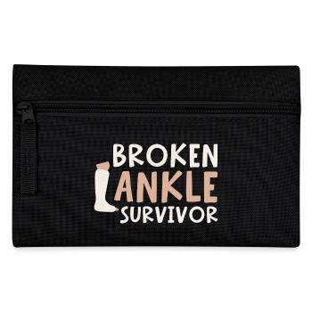 Broken Ankle Survivor - Federtasche - Schwarz - Vorne