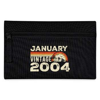 Janvier 2004 Vintage Anniversaire 2004, Né en 2004 - Trousse - noir - Devant
