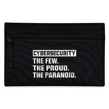 Cybersecurity Paranoia Humor Design - Federtasche - Schwarz - Vorne