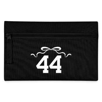 Nummer 44 Knoten - 44. Jahrestag - Federtasche - Schwarz - Vorne