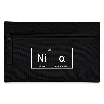 Nia Name First Name Chemistry Periodic Table Elements - Pencil Case - black - Front