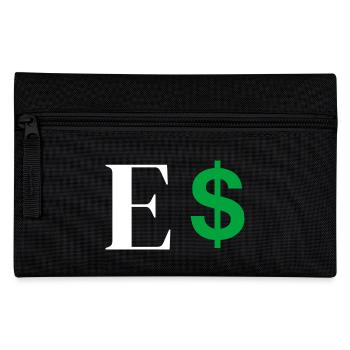 Buchstabe E Dollar - Federtasche - Schwarz - Vorne