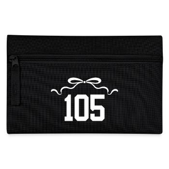 Numéro 105 noeud - 105e anniversaire - Trousse - noir - Devant