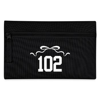Numéro 102 noeud - 102e anniversaire - Trousse - noir - Devant