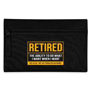 Retirement 2025 Pensioner Pension Pensioner - Pencil Case - black - Front