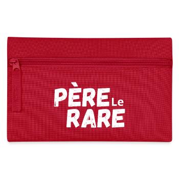 Rare Pearl Dad - Dad Gift Idea - Pencil Case - red - Front