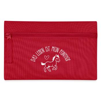 Das Leben Ist Mein Ponyhof - Federtasche - Rot - Vorne