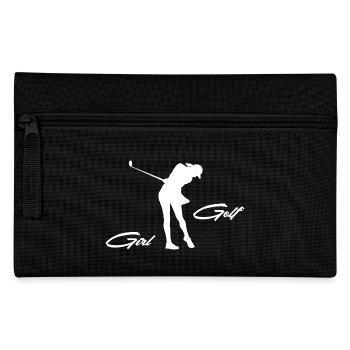 Golf Golf Femmes Cadeau Femme Femme Disant Fille - Trousse - noir - Devant
