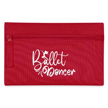 Ballett Frauen Ballerina Tanzen Geschenk Spruch - Federtasche - Rot - Vorne