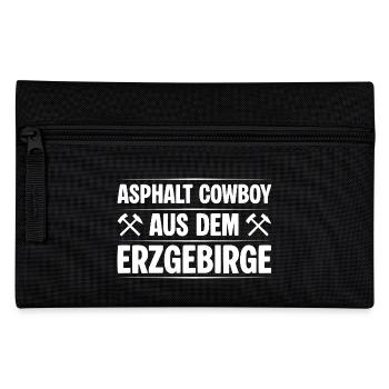 Fahrer aus dem Erzgebirge - Federtasche - Schwarz - Vorne