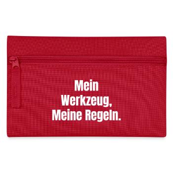 My Tools My Rules - Pencil Case - red - Front