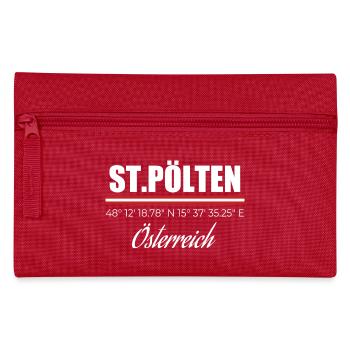 St. Pölten - Federtasche - Rot - Vorne