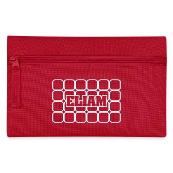Man's name Eliam - Pencil Case - red - Front