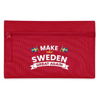 Make Sweden Great Again - Pencil Case - red - Front