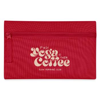 Yoga d’abord, café après - Trousse - rouge - Devant
