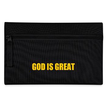 god is great - Federtasche - Schwarz - Vorne