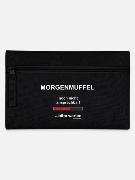 Morgenmuffel noch nicht ansprechbar! ...bitte war - Federtasche - Schwarz