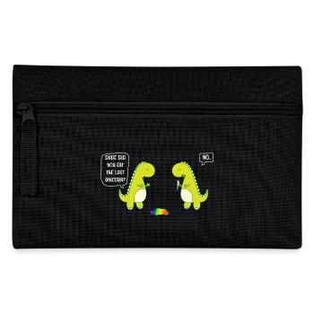 Mec as-tu mangé la dernière licorne? Non. - Trousse - noir - Devant