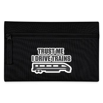 Train driver, train conductor, railway, subway, ICE, train - Pencil Case - black - Front