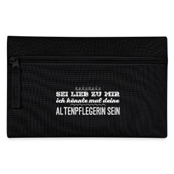 Altenpflegerin T-Shirt Geschenk - Federtasche - Schwarz - Vorne