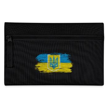 Ukraine Flaggen Design mit den Nationalfarben - Federtasche - Schwarz - Vorne