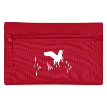 Einhorn Pferd EKG Herzfrequenz - Trousse - rouge - Devant