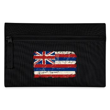 Hawaii Flag - Vintage Look - Federtasche - Schwarz - Vorne