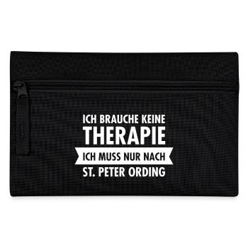 Therapie - St. Peter Ording - Federtasche - Schwarz - Vorne