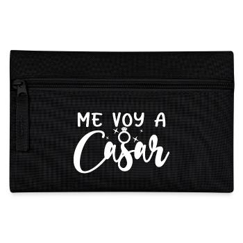 Me Voy A Casar I'm Getting Married Wedding Engaged - Pencil Case - black - Front